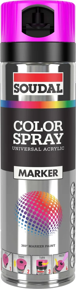 Merkespray rosa fluoriserende 500 ml v:7259575 Merkespray rosa fluoriserende 500 ml v:7259575