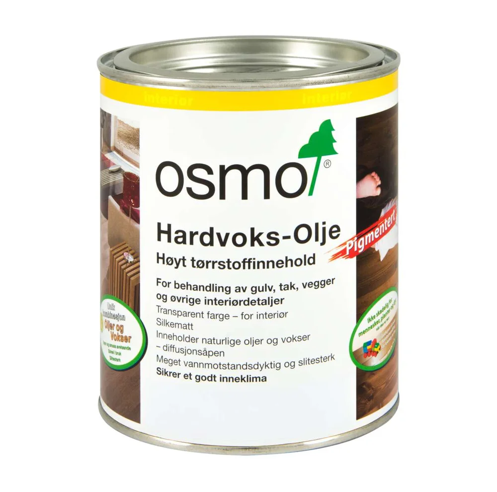 Osmo 3040 pigmentert hvit hardvoksolje v:1049601