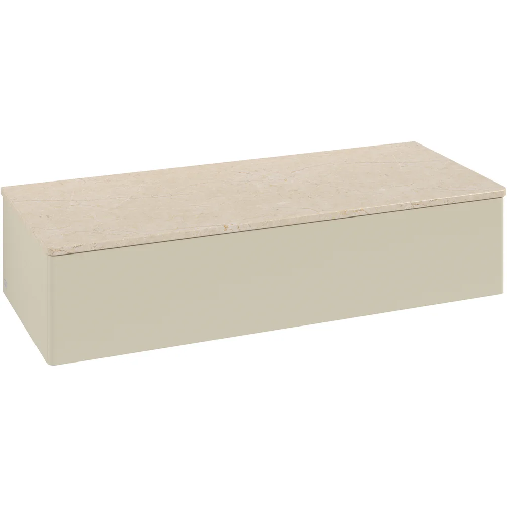V&B ANTAO SIDESKAP 1 SKUFF GLATT 1200X268X500 SILKEGRÅ/CRÉME v:5026747