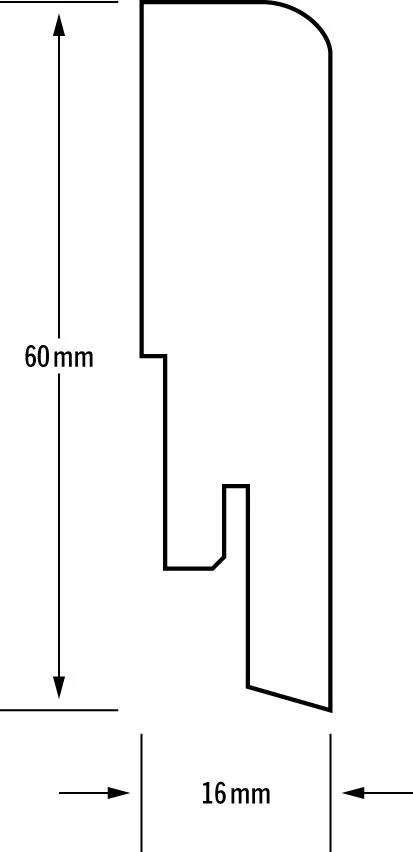 Gulvlist 16x60 whinfell finert lasert 240cm v:6558826