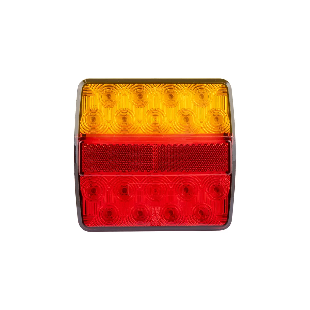CJ LED-baklykt 105 x 99 mm, høyre – kompakt baklykt med skiltholdsbelysning, blinklys og refleks v:6421698