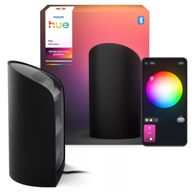 Philips Hue Vegglampe Wall washer HUE, svart v:2815275 Philips Hue Vegglampe Wall washer HUE, svart v:2815275