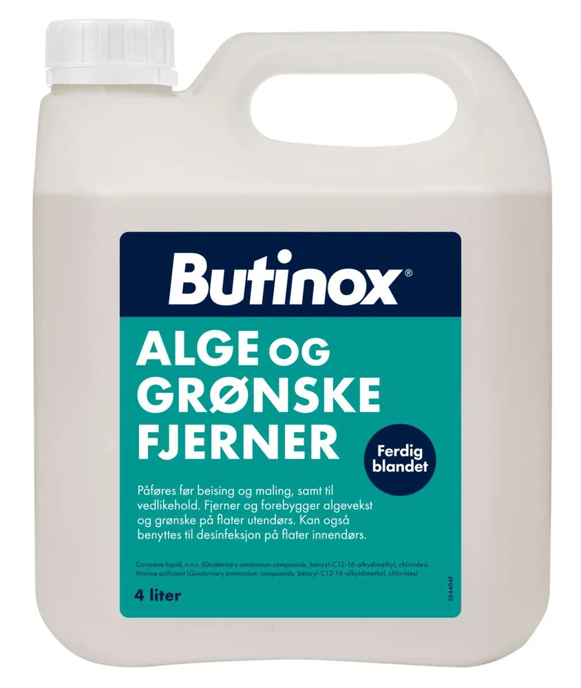 Butinox Alge og Grønskefjerner 4 liter v:5232058 Butinox Alge og Grønskefjerner 4 liter v:5232058