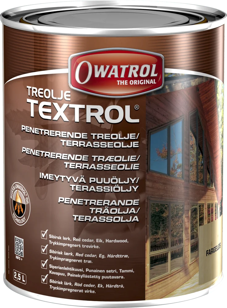 TREOLJE 2,5L NATURGRÅ TEXTROL v:9521323