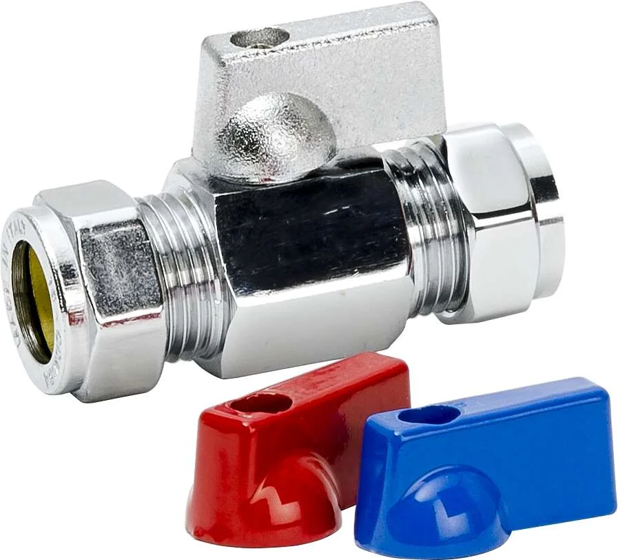 Minikuleventil klemringskobling 15 mm v:2363264