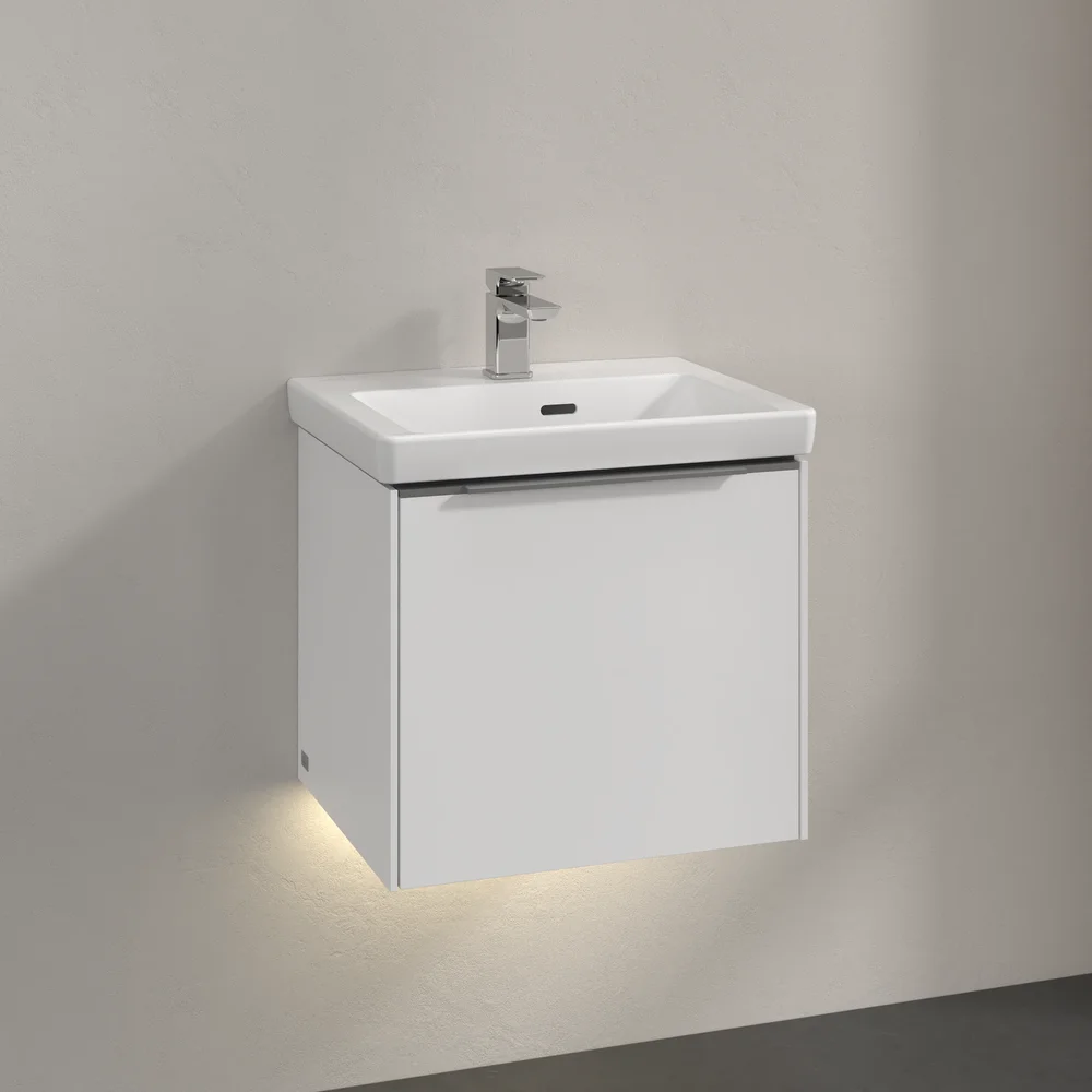 V&B SUBWAY 3.0 SERVANTSKAP 47X42 BRILLIANT WHITE M/LYS HÅNDTAK I KROM v:3006919