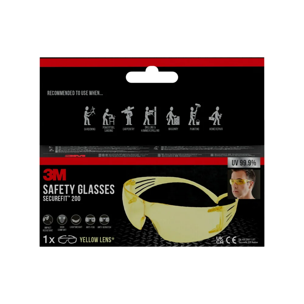 Vernebrille gul linse polykarbonat v:7894985