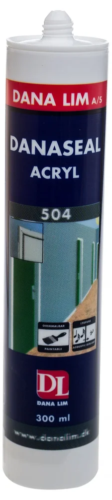Dana Lim Fugemasse akryl 504 hvit, 300 ml v:2544251 Dana Lim Fugemasse akryl 504 hvit, 300 ml v:2544251