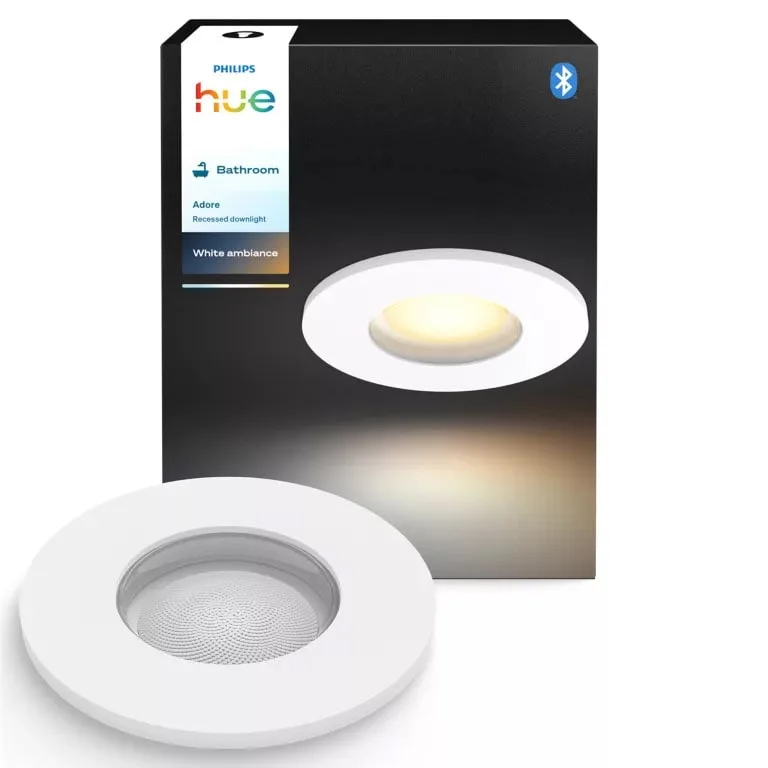 Philips Hue Spotlight innfellbar Adore HUE, GU10, 4,2W, hvit v:6271346