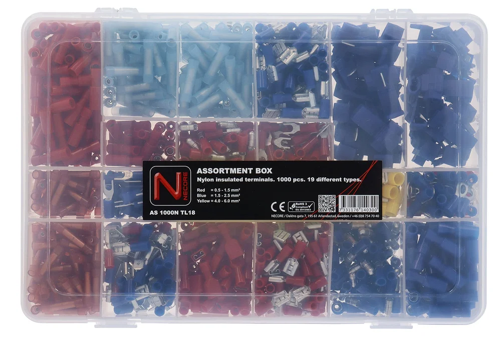 NECORE KABELSKOSATS 1000 DELER NYLON v:7962582