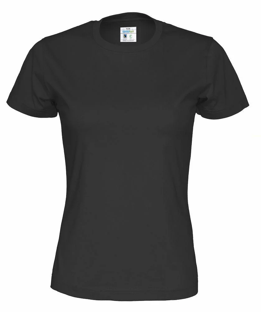 COTTOVER T-SHIRT DAME 141007-990 SVART v:1831189