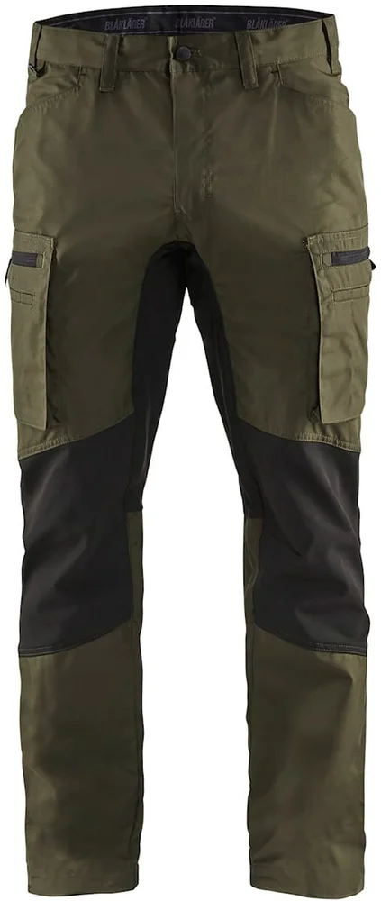 SERVICEBUKSE STRETCH 1459 OLIVEN/SVART v:9451583