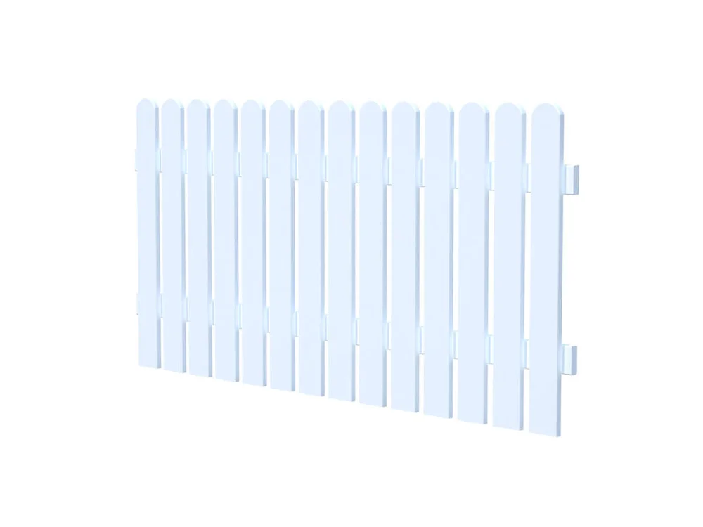 Palmako Kelda 8 180×80 cm hvitmalt hagegjerde v:3909558