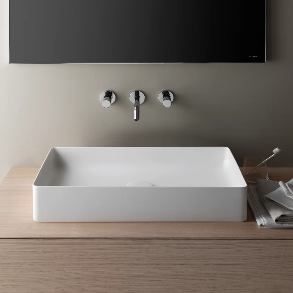 LAUFEN LIVING SQUARE SAPHIRKERAMIK BOLLESERVANT 60X34 CM, HVIT v:6488538 LAUFEN LIVING SQUARE SAPHIRKERAMIK BOLLESERVANT 60X34 CM, HVIT v:6488538