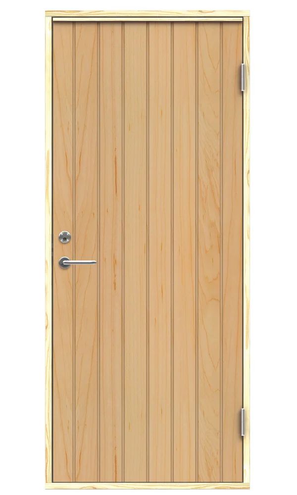 Boddør 458 80×210 cm høyrehengslet ubehandlet v:2066069