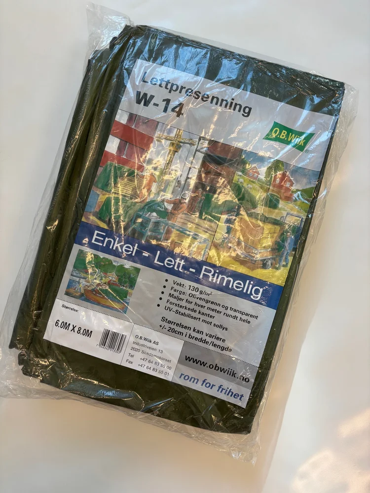 PRESENNING 3X5M. W14 GRØNN v:5666260