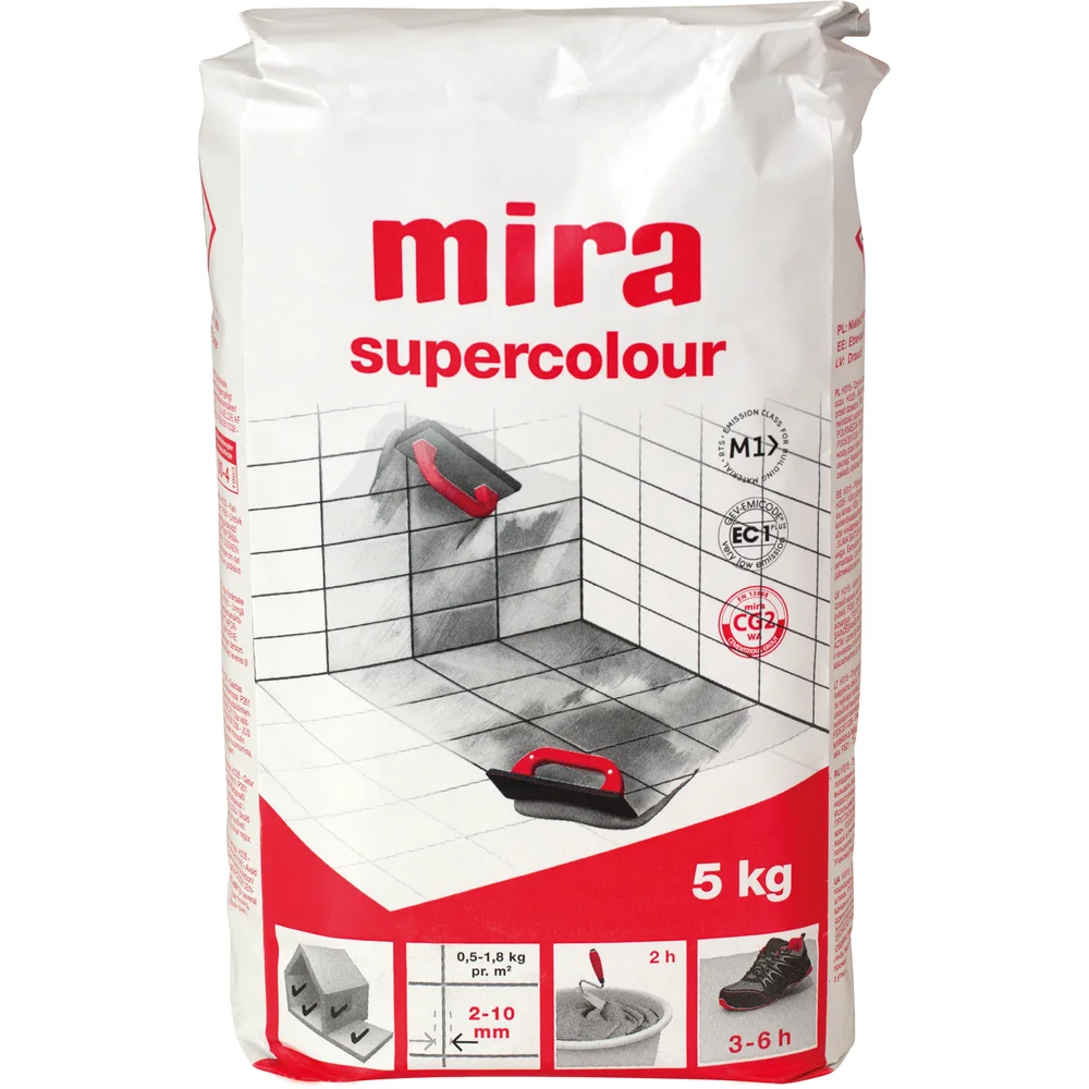 MIRA SUPERCOLOUR 121 MØRK GRÅ 5 KG v:4139853 MIRA SUPERCOLOUR 121 MØRK GRÅ 5 KG v:4139853