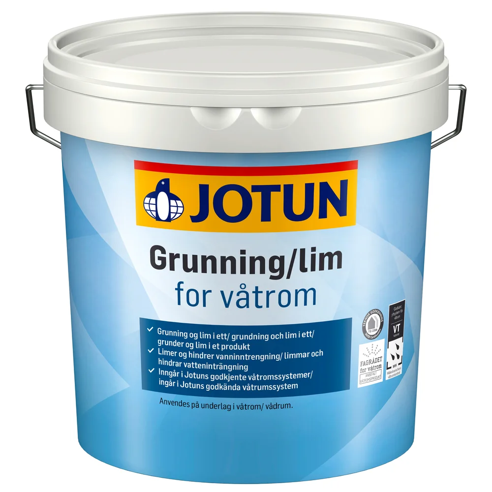 Jotun grunning og lim for våtrom 3 l til sugende underlag v:4141275