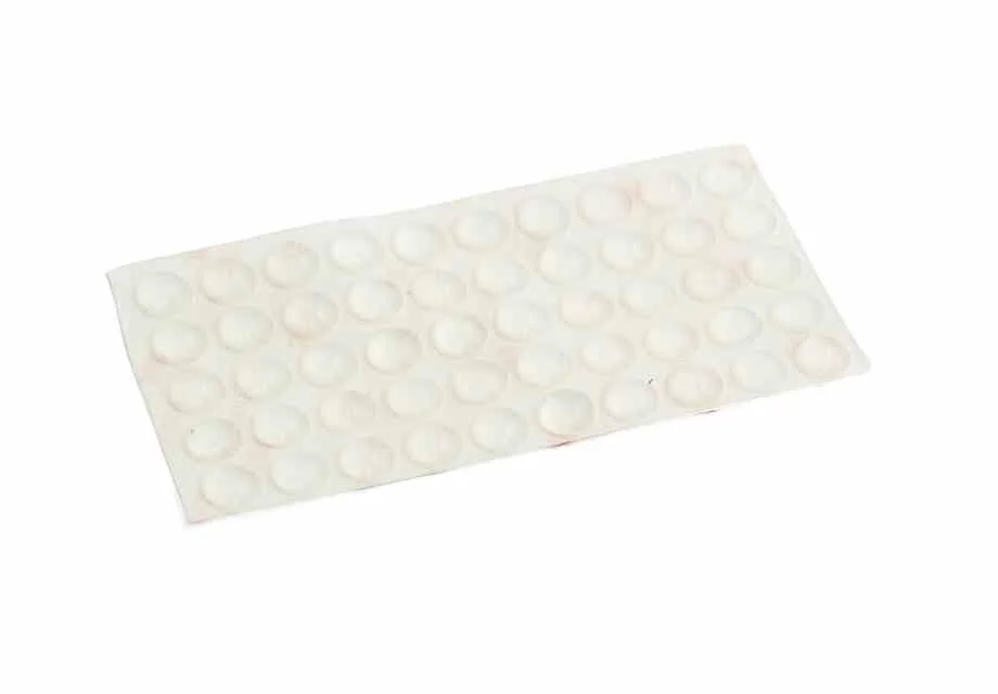 9007 selvklebende dørdemper i transparent lavprofil, 50 stk v:3396847