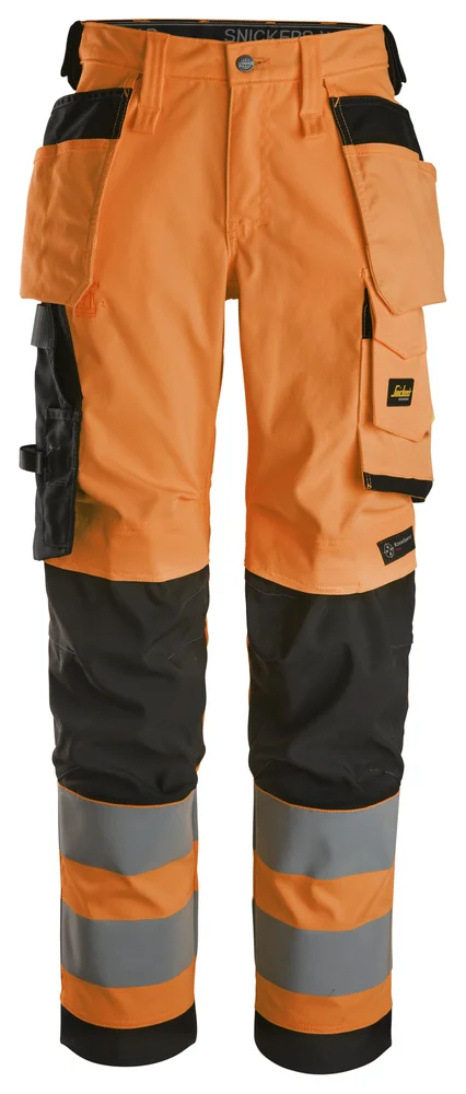 Bukse 6743 kl 2 dame highvis oransje str 38 v:7350939
