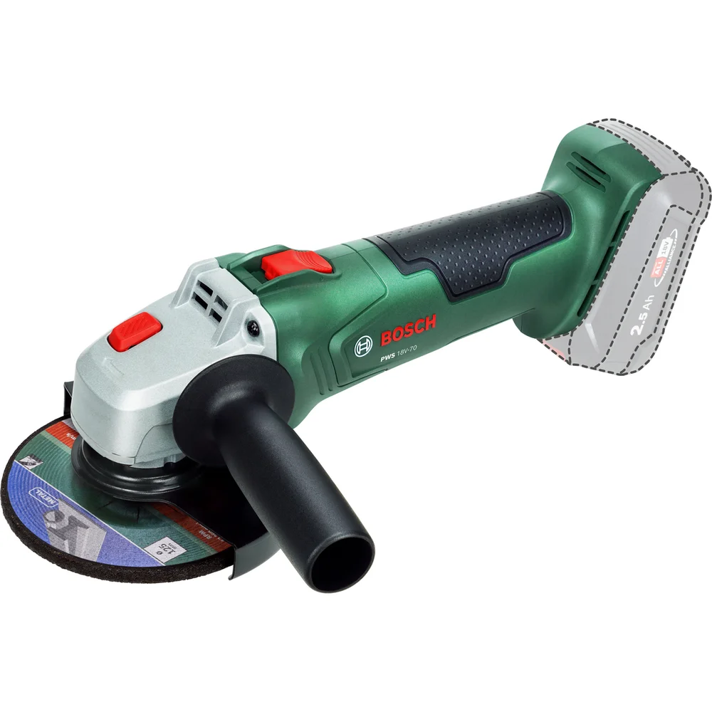 BOSCH VINKELSLIPER PWS 18V-70 125MM v:7704711 BOSCH VINKELSLIPER PWS 18V-70 125MM v:7704711