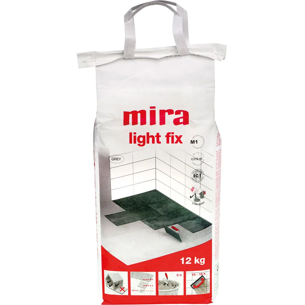 MIRA LIGHT FIX 12 KG GRÅTT FLISLIM v:1563923