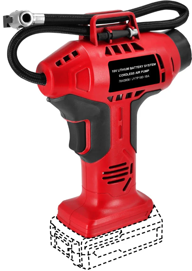 Luftpumpe 18 V fra Q-Powertools – kompakt batteridrevet modell med 11 bar v:6926961 Luftpumpe 18 V fra Q-Powertools – kompakt batteridrevet modell med 11 bar v:6926961