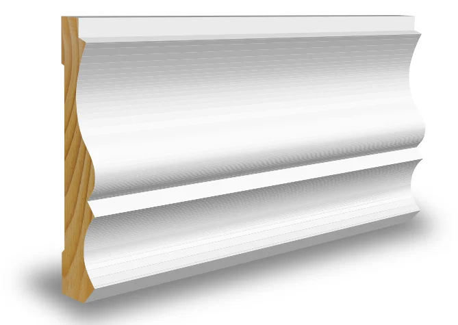 Karmlist furu profilert CW114 hvit bomull S0502-Y 21x95x4400 mm v:9123757 Karmlist furu profilert CW114 hvit bomull S0502-Y 21x95x4400 mm v:9123757