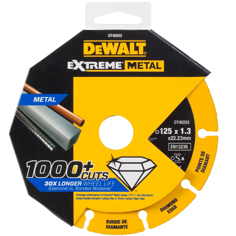 Diamantkappskive 125x22 23x1,3mmdt40252 - Stanley Black & Decker Norway v:6333588
