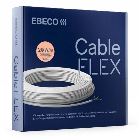 Cableflex 20 Ebeco Gulvvarmekabel 3131124 Cableflex 20 Ebeco Gulvvarmekabel 3131124