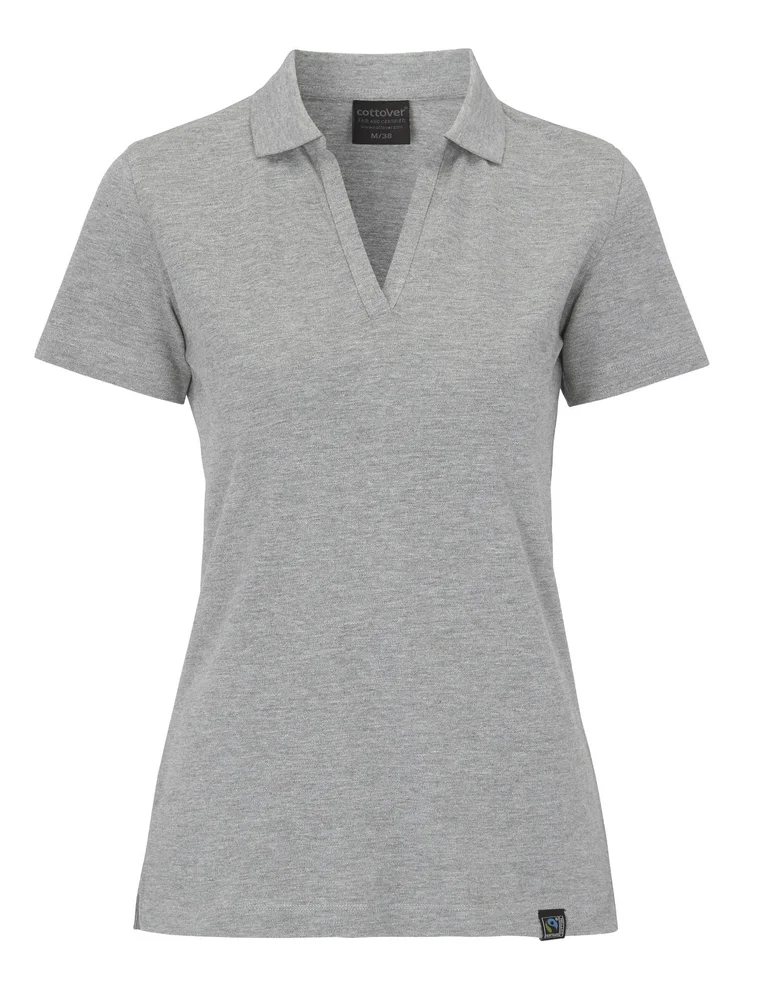 STRETCH PIQUÉ LADY GREY MELANGE v:8463398
