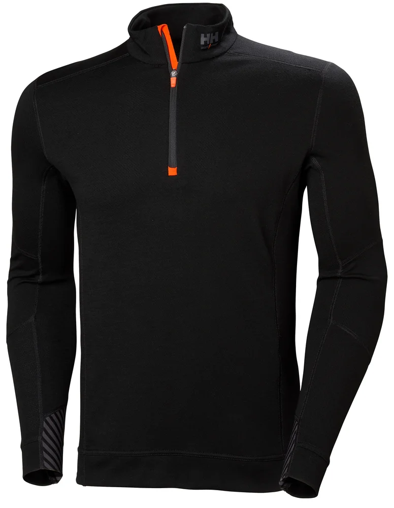 TRØYE POLO SORT 2XL LIFA MERINO v:3316305