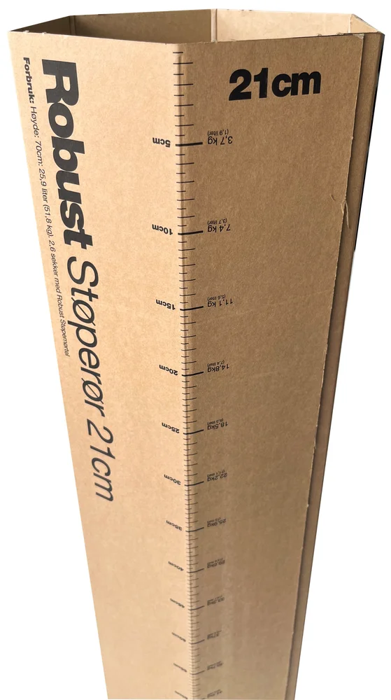 ROBUST STØPERØR 21 CM v:8946123