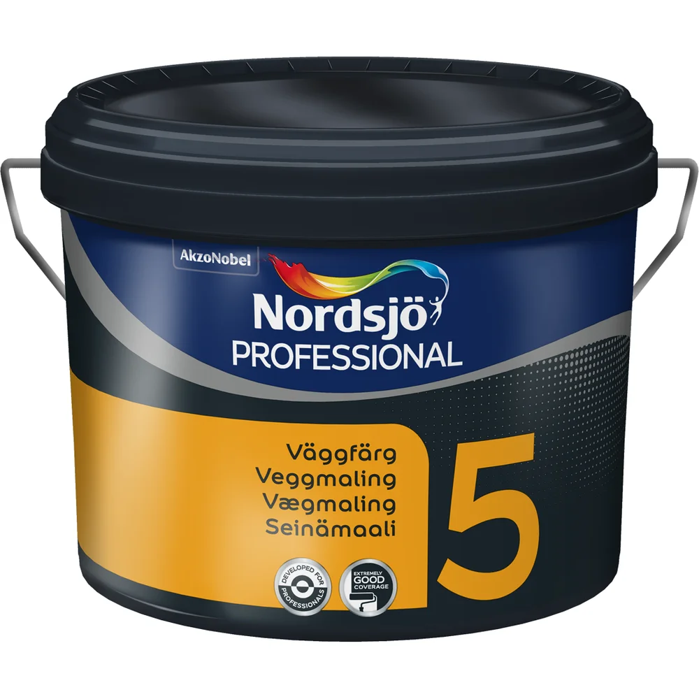 NORDSJØ PROFESSIONAL 5 VEGGMALING BC 9,3 L v:3938617 NORDSJØ PROFESSIONAL 5 VEGGMALING BC 9,3 L v:3938617