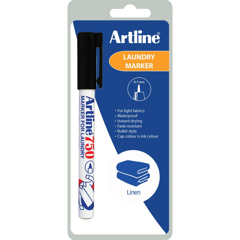 Artline Merketusj 750, 0,7 mm spiss, svart. v:2670307 Artline Merketusj 750, 0,7 mm spiss, svart. v:2670307