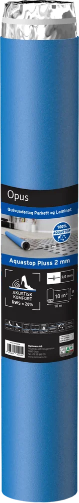 Gulvunderlag aquastop plus 2 mm 10 meter v:9397755