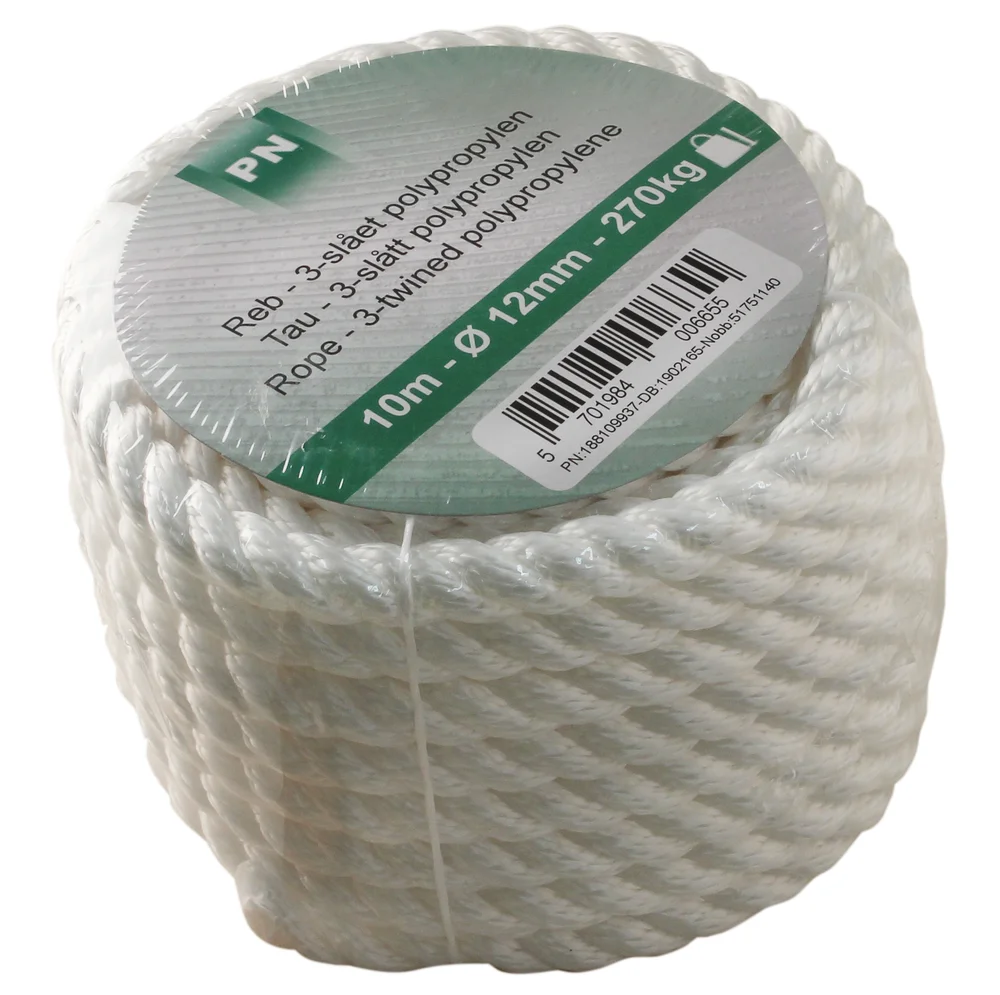 Tau 3-slått ø 12×20 m polypropylen v:6126197 Tau 3-slått ø 12×20 m polypropylen v:6126197