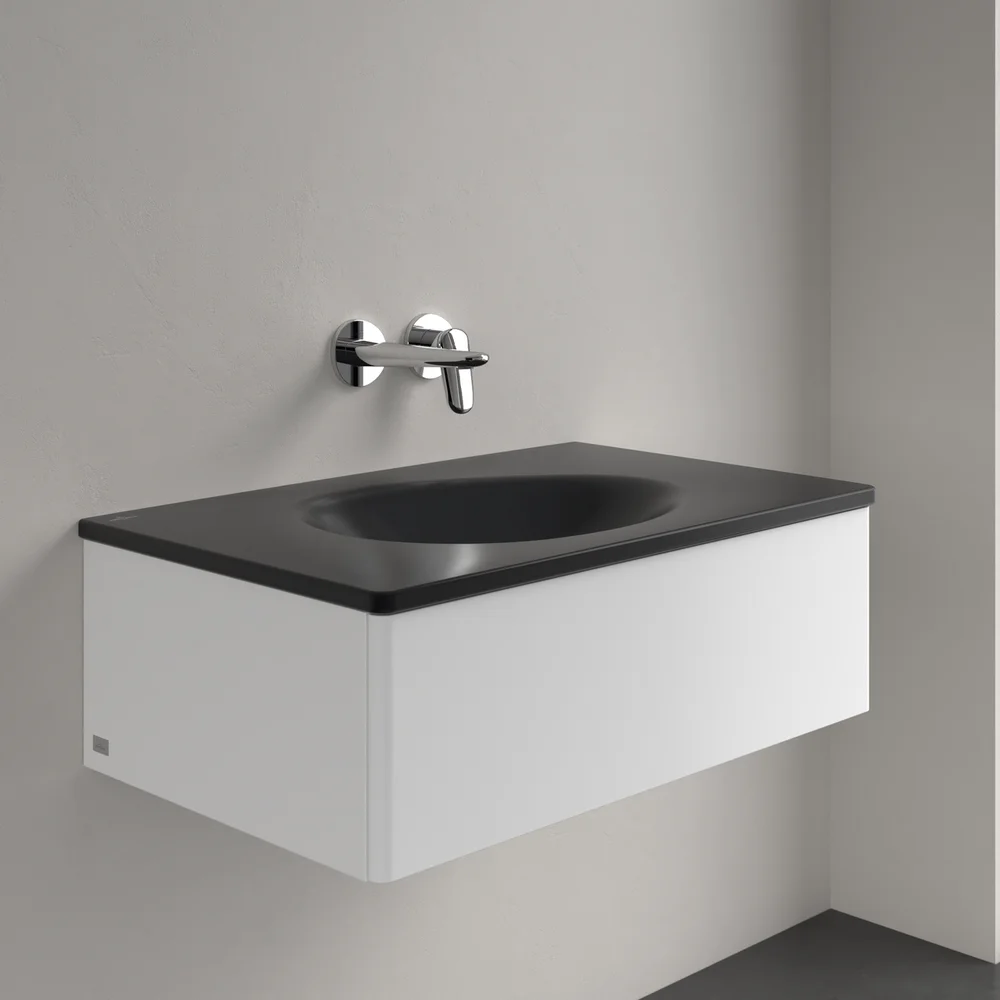 V&B ANTAO SERVANT C+ 80X50 U/OVERLØP PURE BLACK v:2451544