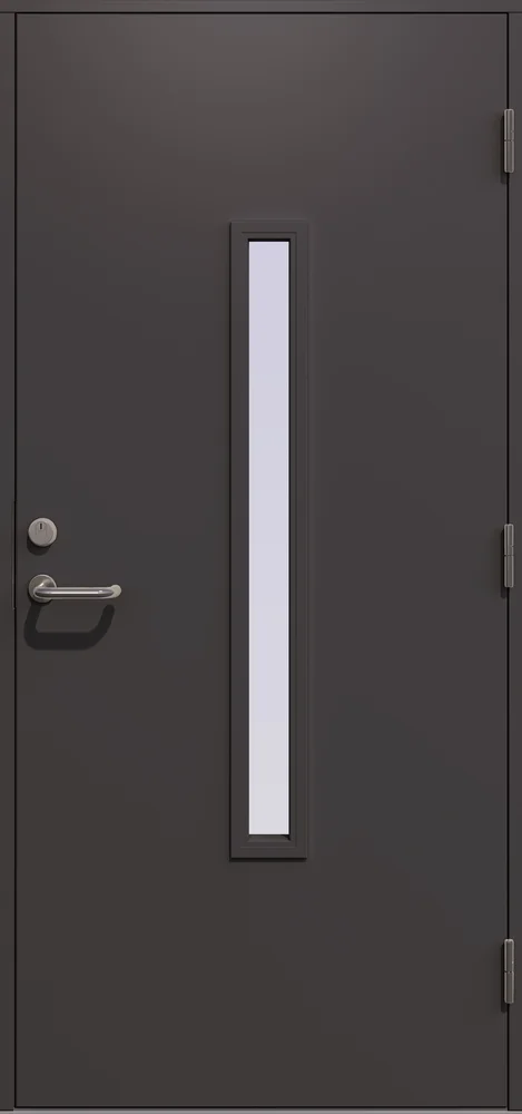 Ytterdør Herakles 90 x 210 cm høyrehengslet mørk grå v:6844604
