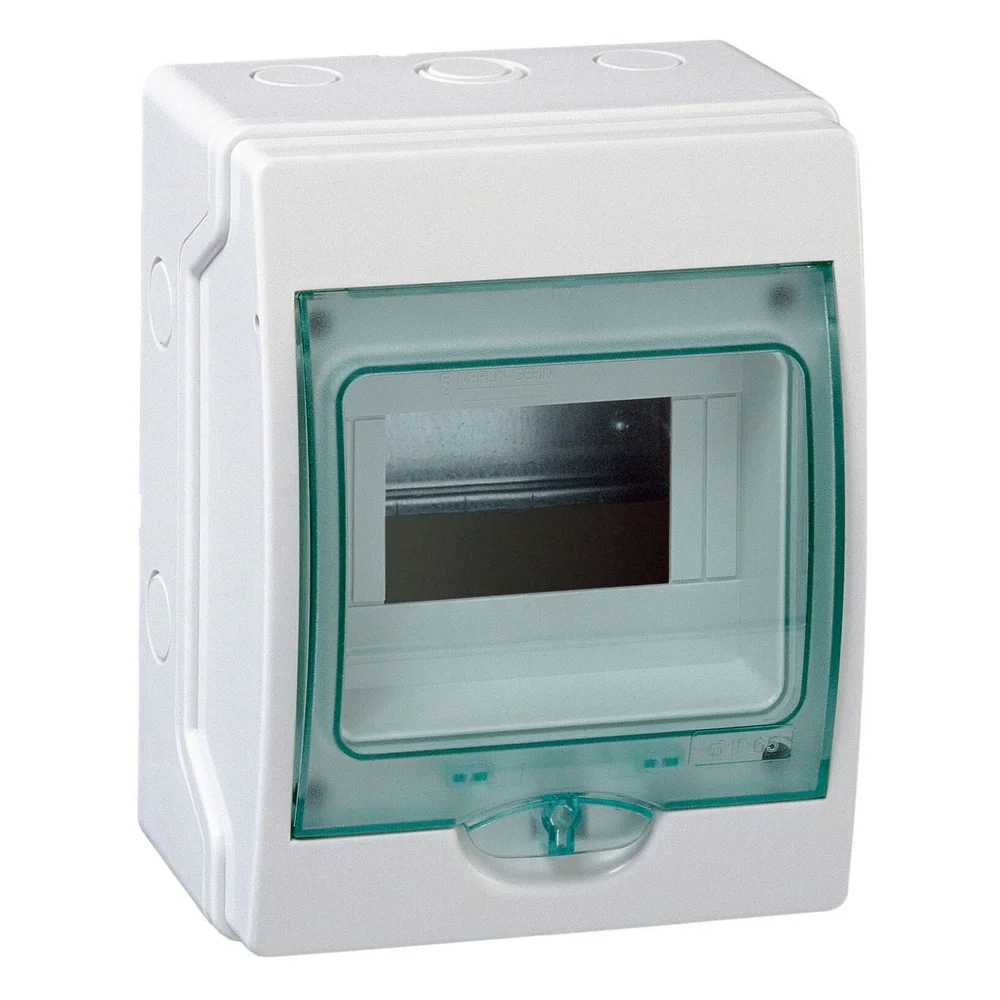 Schneider Electric Normkapsling, mini Mureva, 4 moduler, med N+PE klemmer v:6578088 Schneider Electric Normkapsling, mini Mureva, 4 moduler, med N+PE klemmer v:6578088