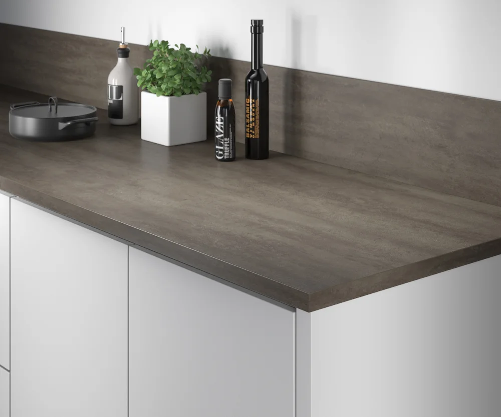Benkeplate laminat A 228 Q Mørk Betong 29x3020x610 mm v:5361533 Benkeplate laminat A 228 Q Mørk Betong 29x3020x610 mm v:5361533