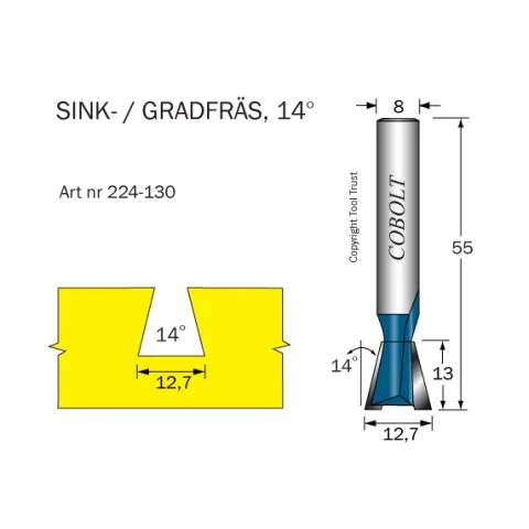 224-130 Cobolt Sinkfres 3132986 224-130 Cobolt Sinkfres 3132986