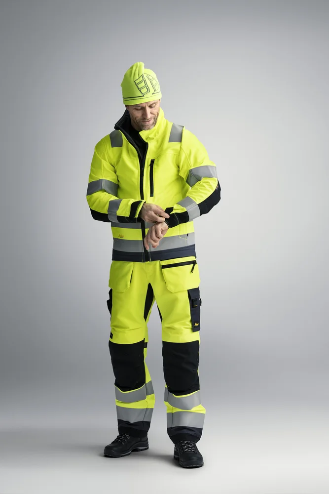 Bukse 6230 gul 52 snickers highvis kl 2 hylsterlommer v:6046298