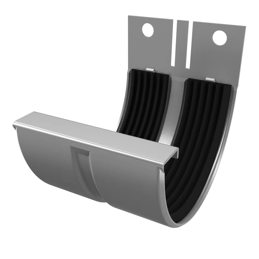 Renneskjøt til takrenne T120 mm ubehandlet med bolt v:5810498 Renneskjøt til takrenne T120 mm ubehandlet med bolt v:5810498