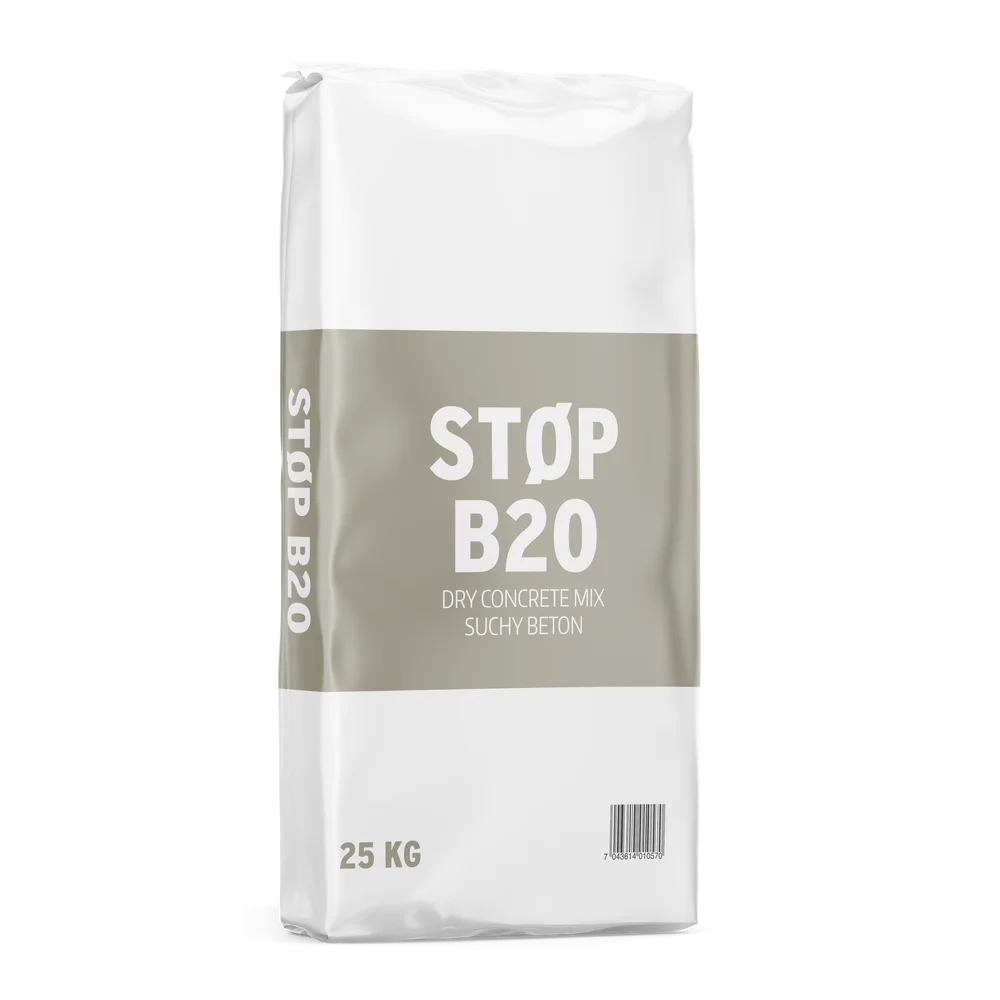 Tørrbetong støp B20 25 kg v:3750860 Tørrbetong støp B20 25 kg v:3750860