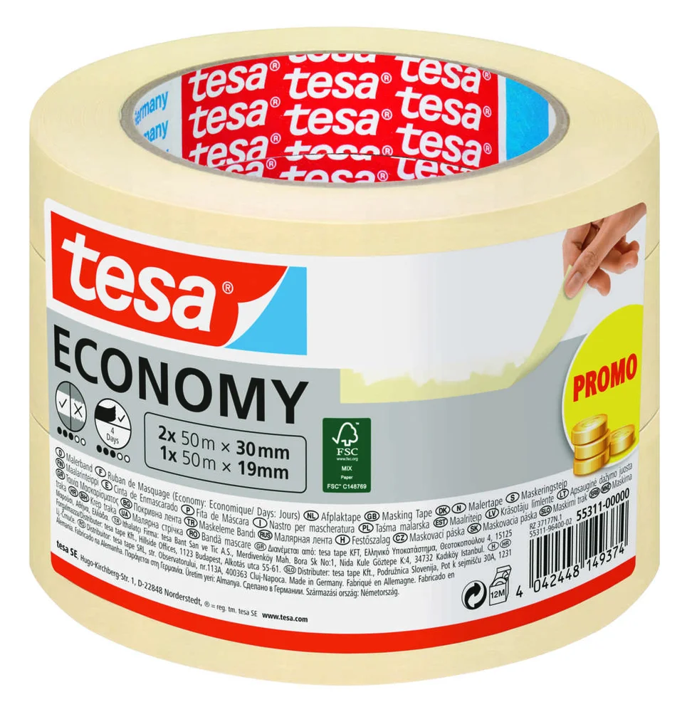 Tesa® Economy malertape 3-pk v:7562280