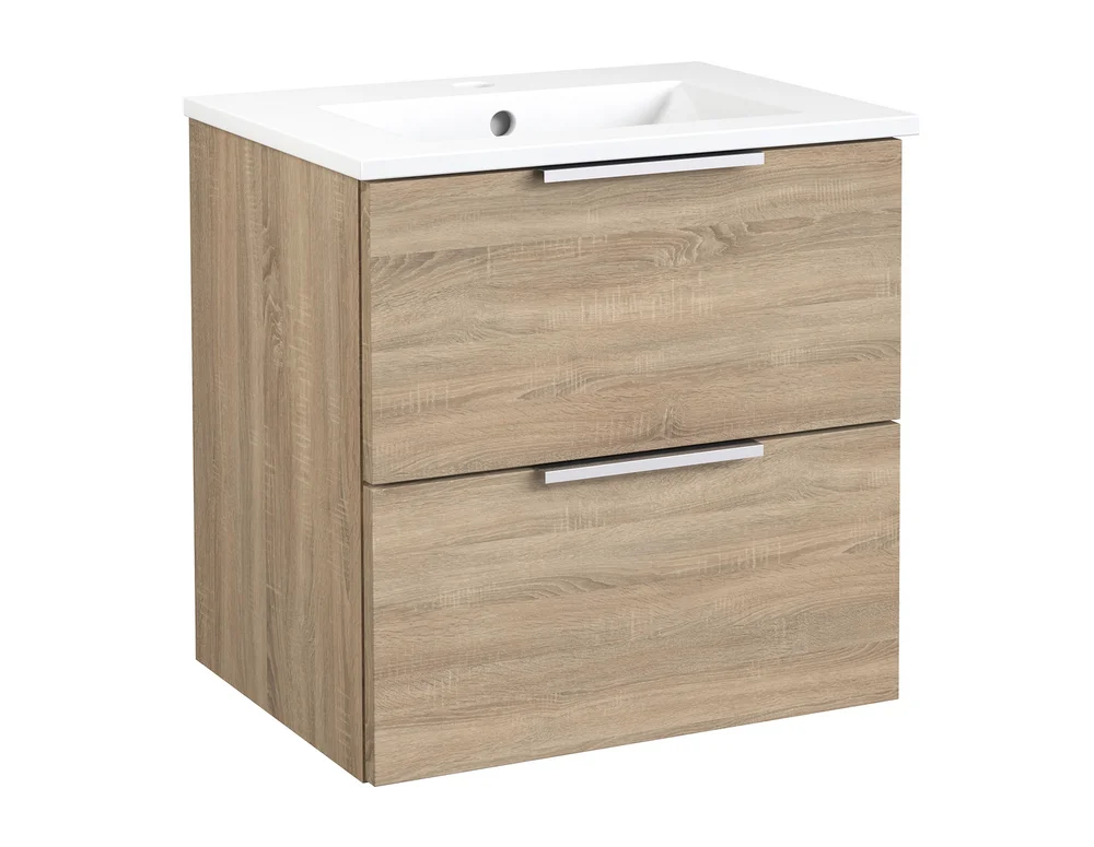 Baderomsmøbel Opal 51cm grå eik v:8510638 Baderomsmøbel Opal 51cm grå eik v:8510638