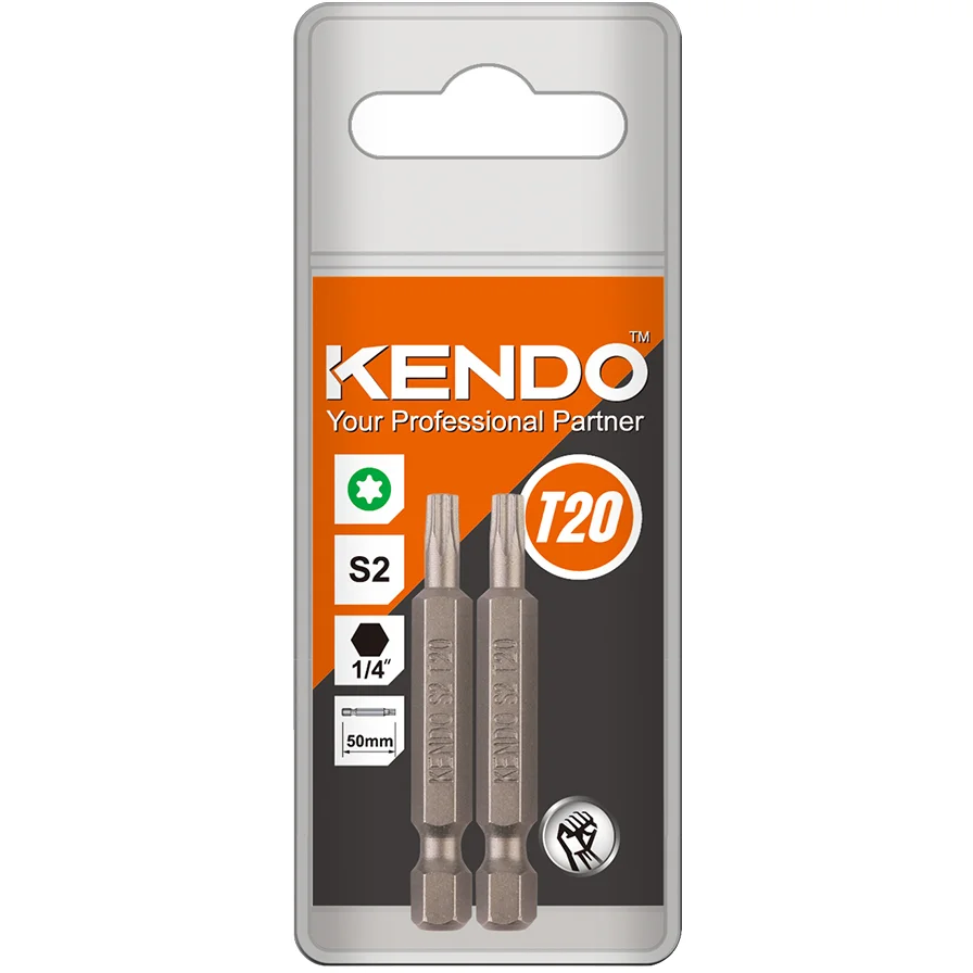 KENDO BITS T20 50MM 2 STK v:1475110 KENDO BITS T20 50MM 2 STK v:1475110