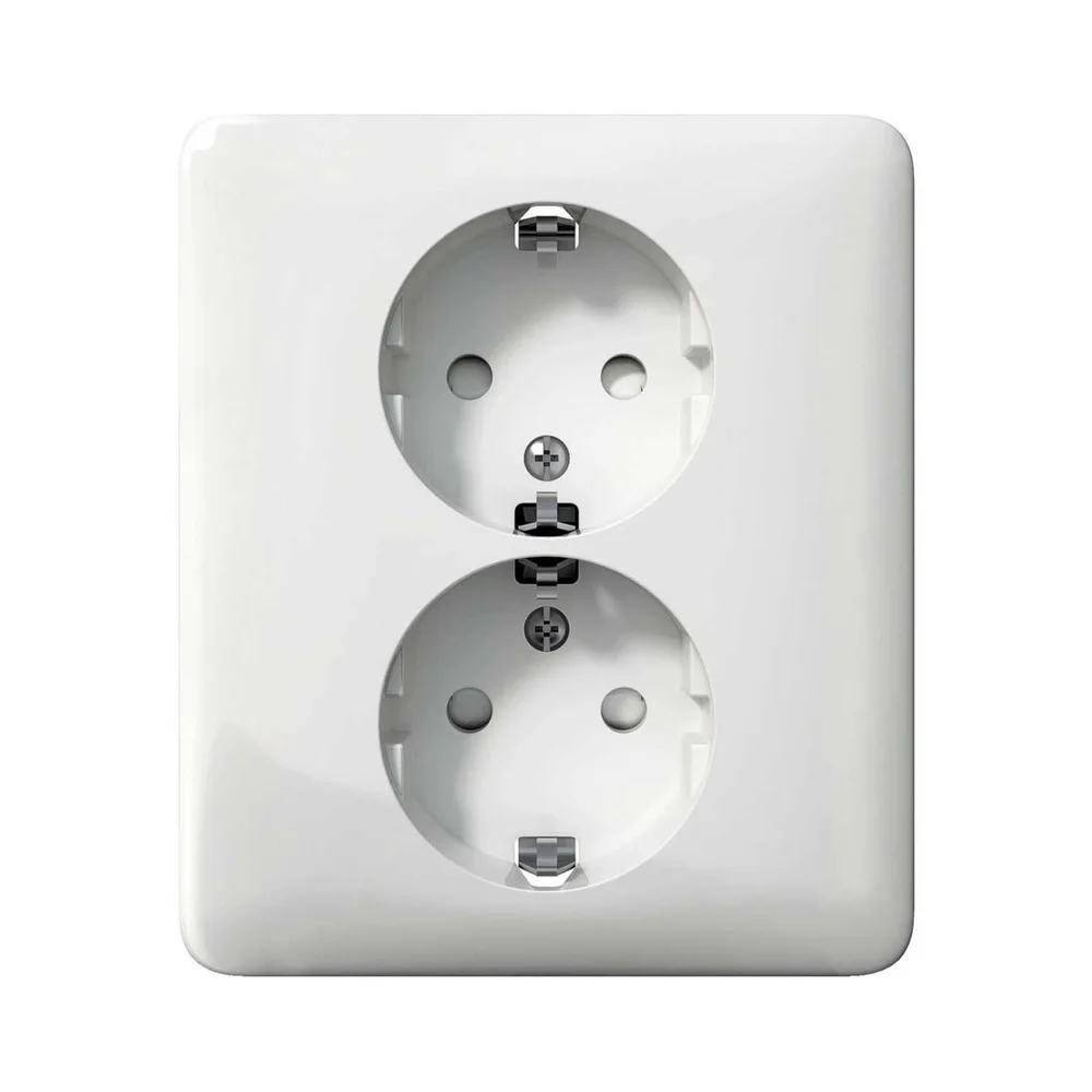 Schneider Electric Veggjuttak 2-Veis Mj Hvit EXXACT PRIM v:6531506