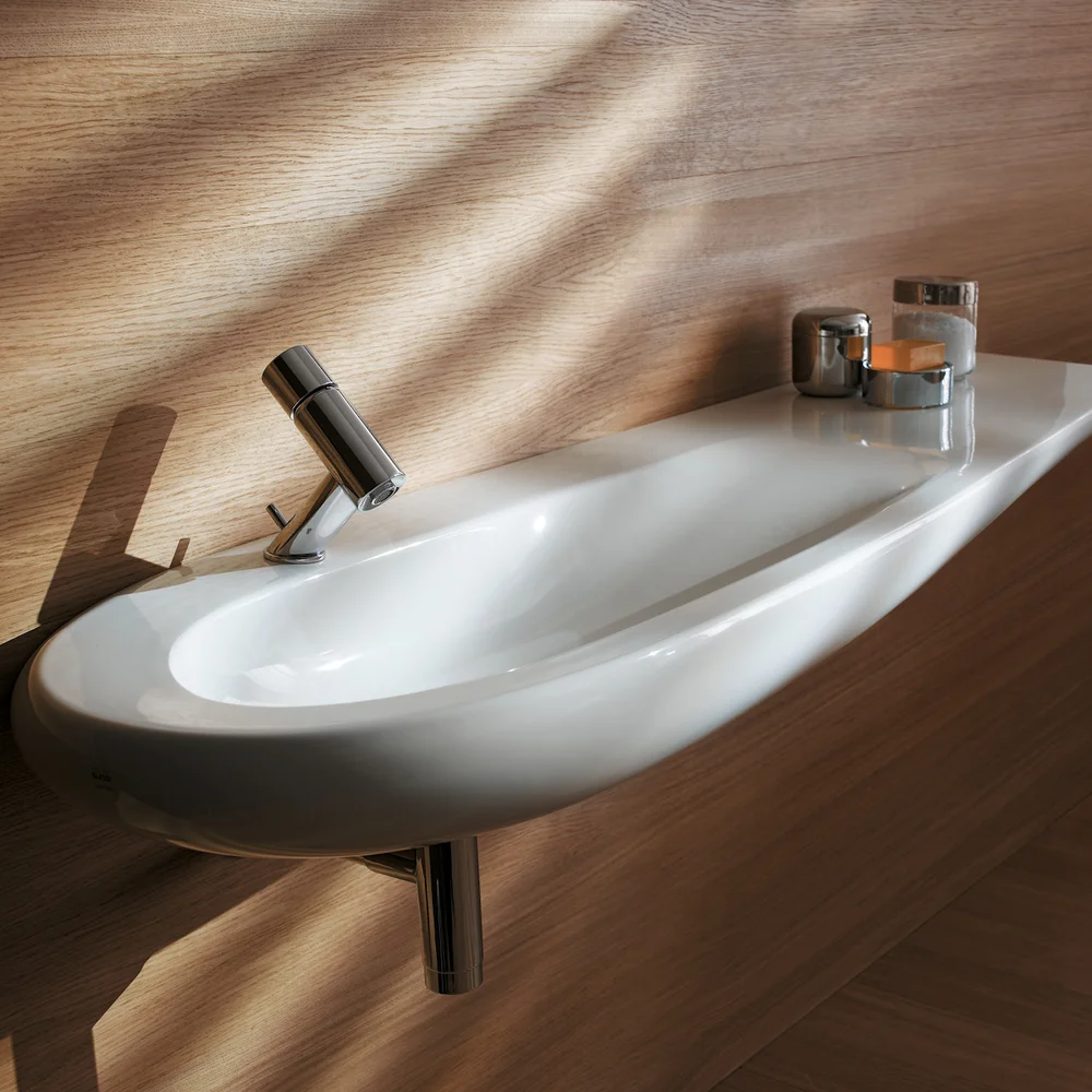 LAUFEN IL BAGNO ALESSI SERVANT 90X50 CM LCC HYLLE TIL HØYRE LCC HVIT v:4628324